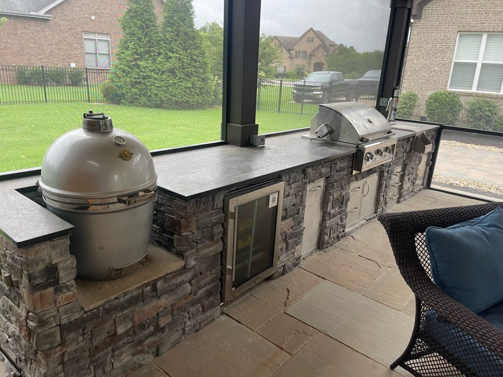 Custom Outdoor Bar Installed in Nashville by The Covered Patio