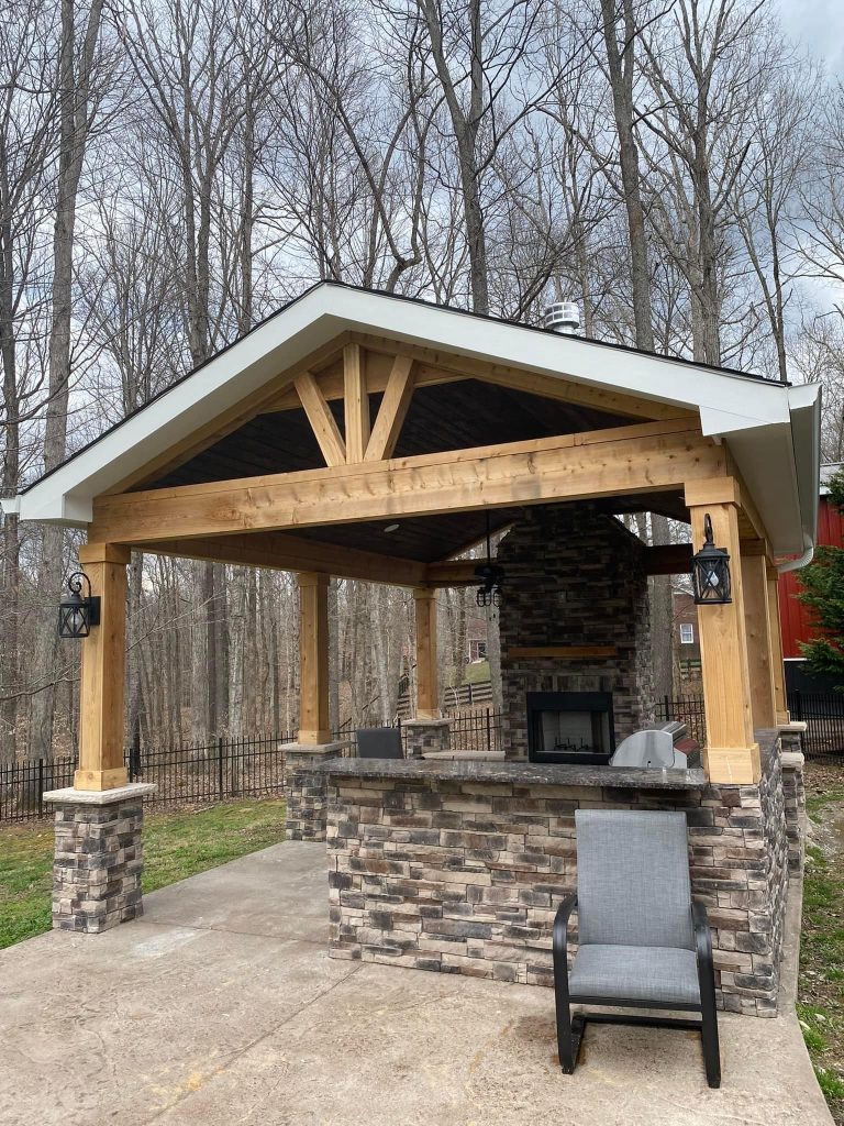 Custom Wood Structure Installed in Nashville by The Covered Patio