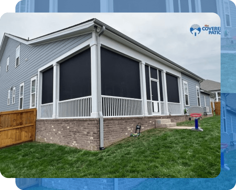 Screened-In Porch installed in the back of a home in Huntsville and Madison, AL